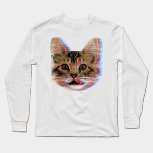 Glitch cat Long Sleeve T-Shirt